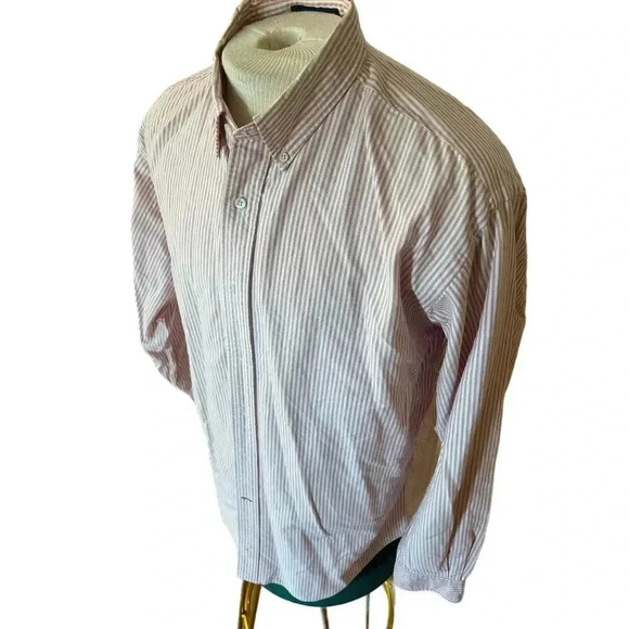 DANIEL CREMUEX CLASSICS 100% COTTON LONG SLEEV STRIPED BUTTON UP SIZE XL - Picture 3 of 7